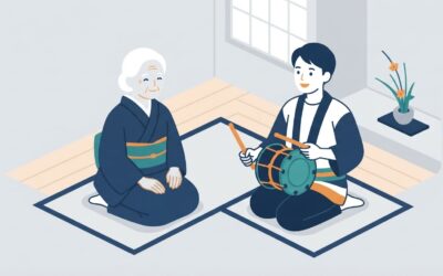介護施設に能楽師が訪問!東久留米で家族も一緒に謡を楽しむ体験会