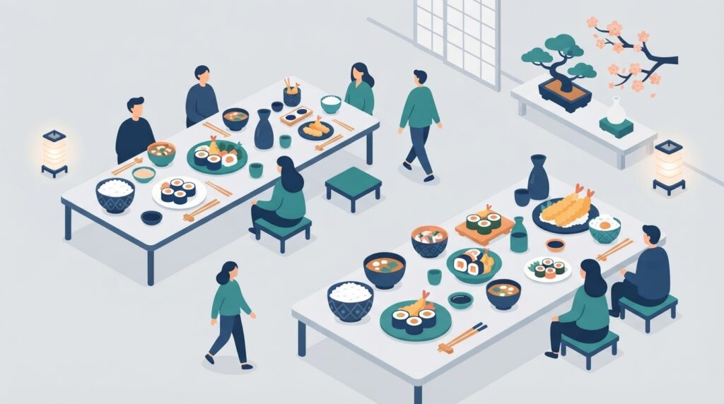 児童養護施設の子どもと過ごす食事会　福島県で12月に開催予定のイメージイラスト