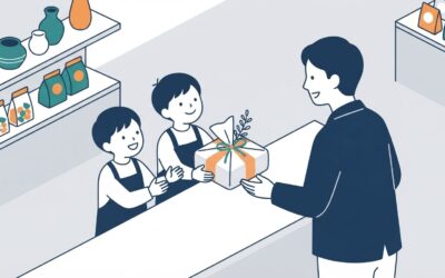 阪神梅田本店で子どもが接客体験へ 丹波栗どら焼きの魅力を自分の言葉で